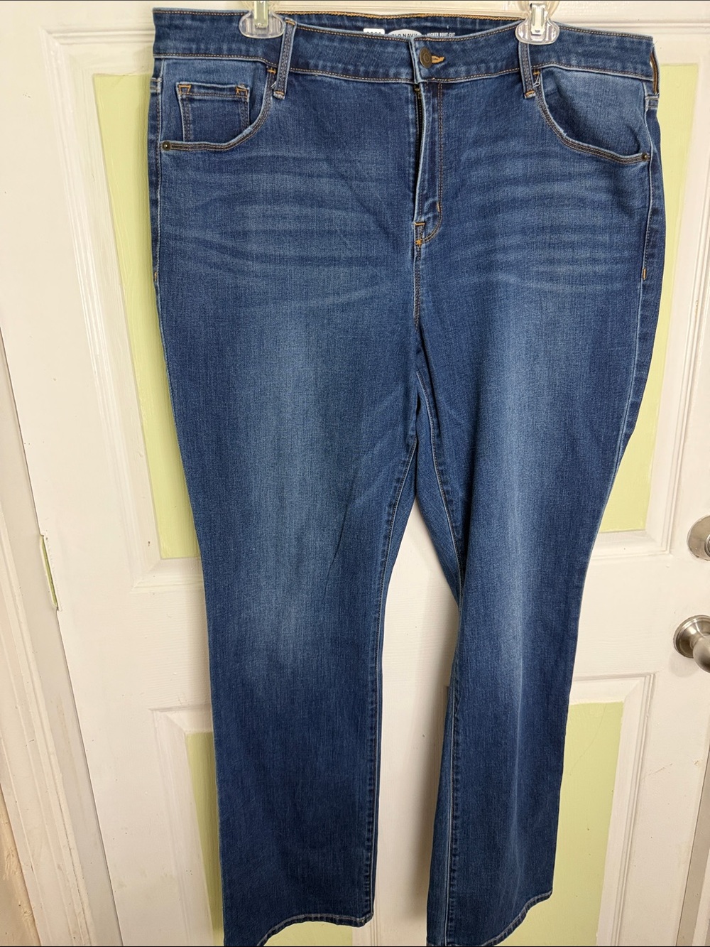 Old Navy Blue Straight-Leg Women's Jeans